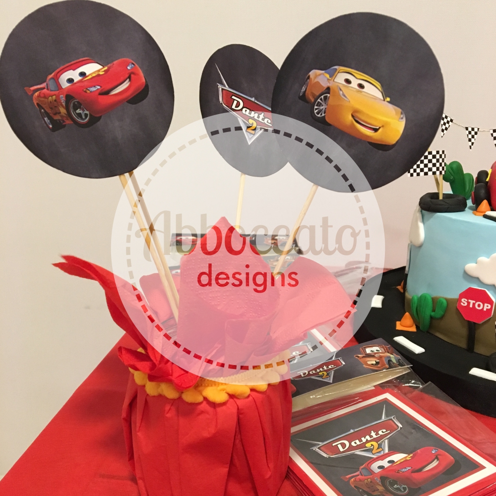 Rayo McQueen Toppers Deco